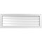 Ekena Millwork Vertical Surface Mount PVC Gable Vent: Functional, w/ 2"W x 2"P Brickmould Sill Frame, 40"W x 14"H GVPVE40X1403SF - alternate 1
